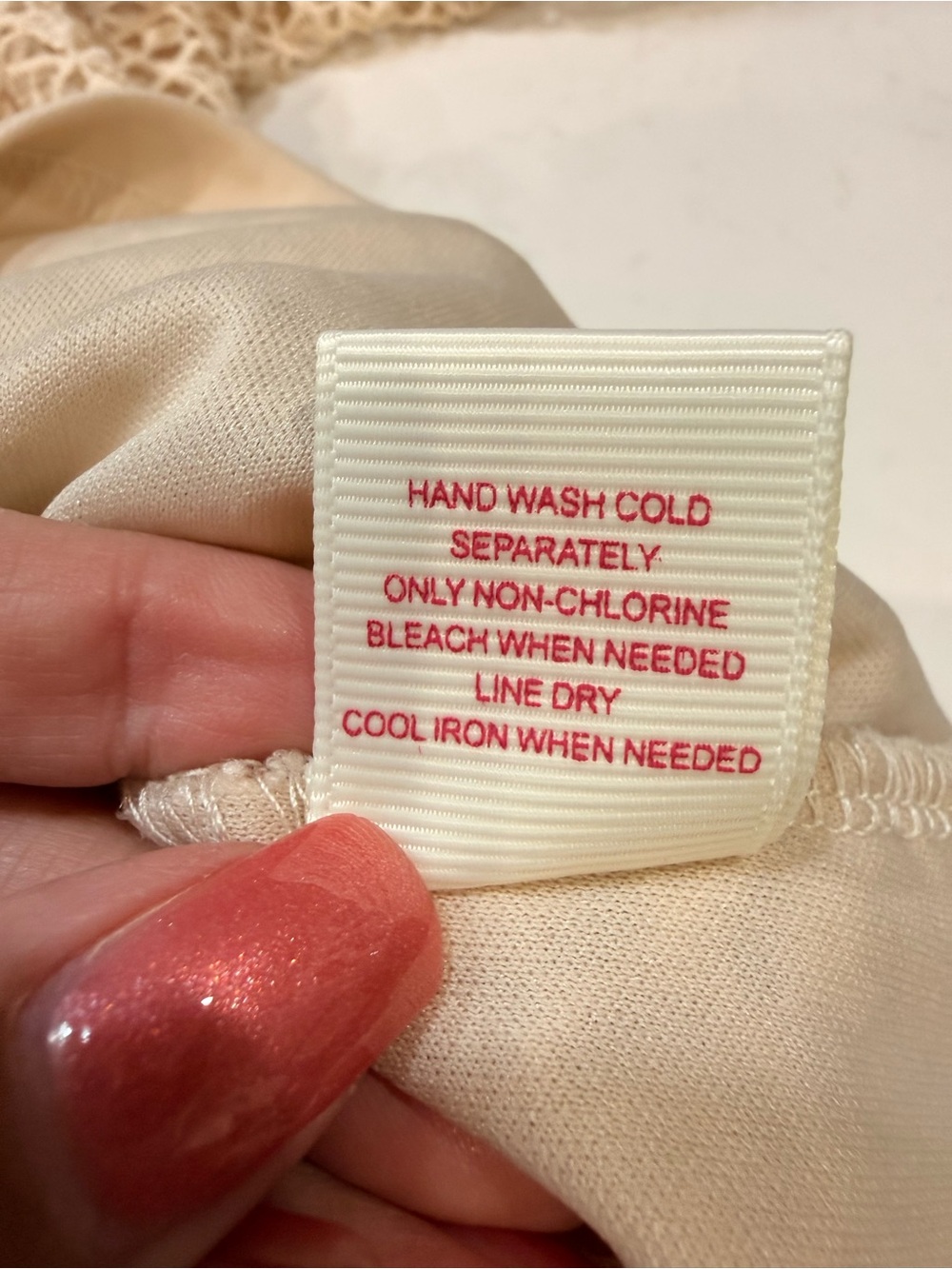 NWT – Pinky by Ultra Pink – Off White Crochet Top – Large - Picture 5 of 7